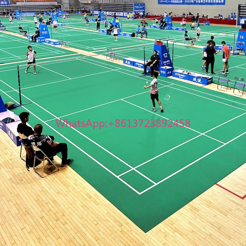 Badminton Hall - Mata podłogowa do badmintona, do użytku