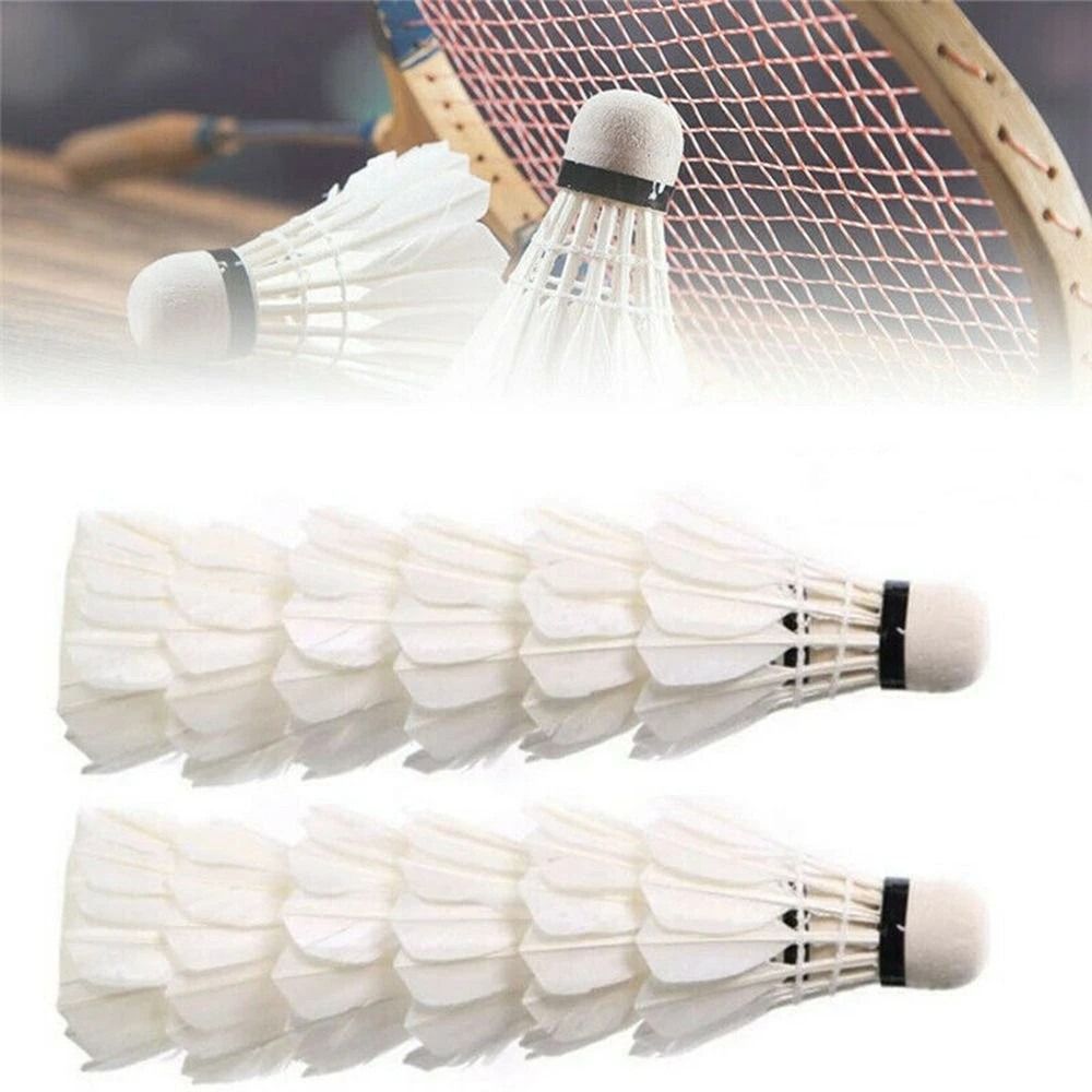 Badminton Bwf - 3/6/12 szt. Nowe białe lotki do