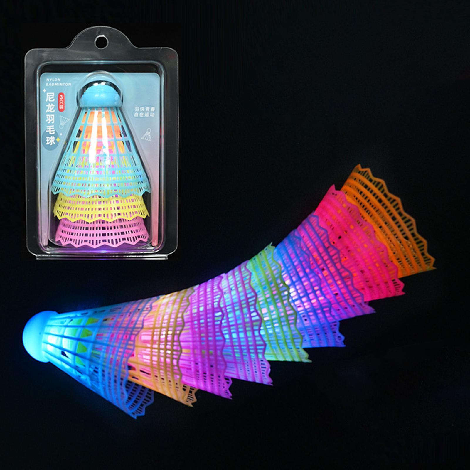Badminton Bwf - 3 szt. LED-owe lotki do badmintona