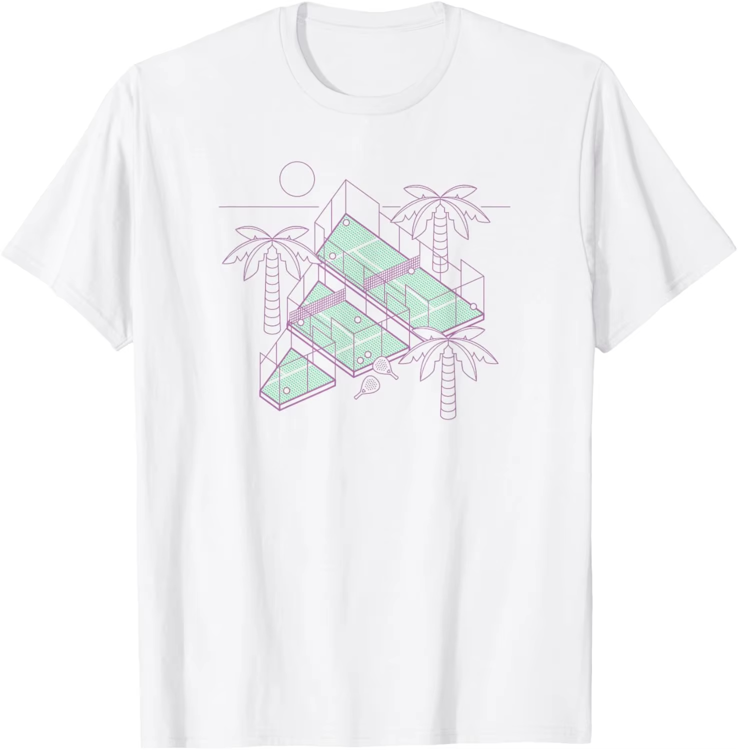 Badminton Icon - Koszulka z grafiką logo tenisa i