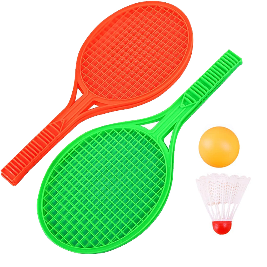 Badminton Fun Game - 4 sztuk/zestaw Mini plastikowy zestaw rakiet