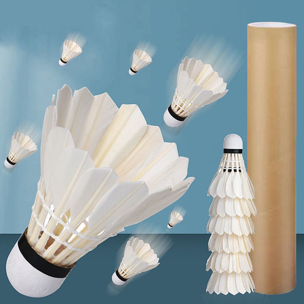 Badminton Bwf - 3/6/12 szt. Nowe białe lotki do