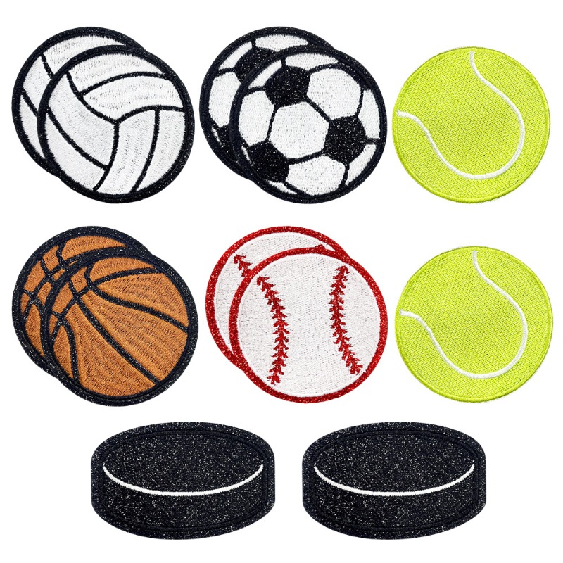 Badminton Icon - Błyszczące Sportowe Naszywki Termotransferowe do Naszycia