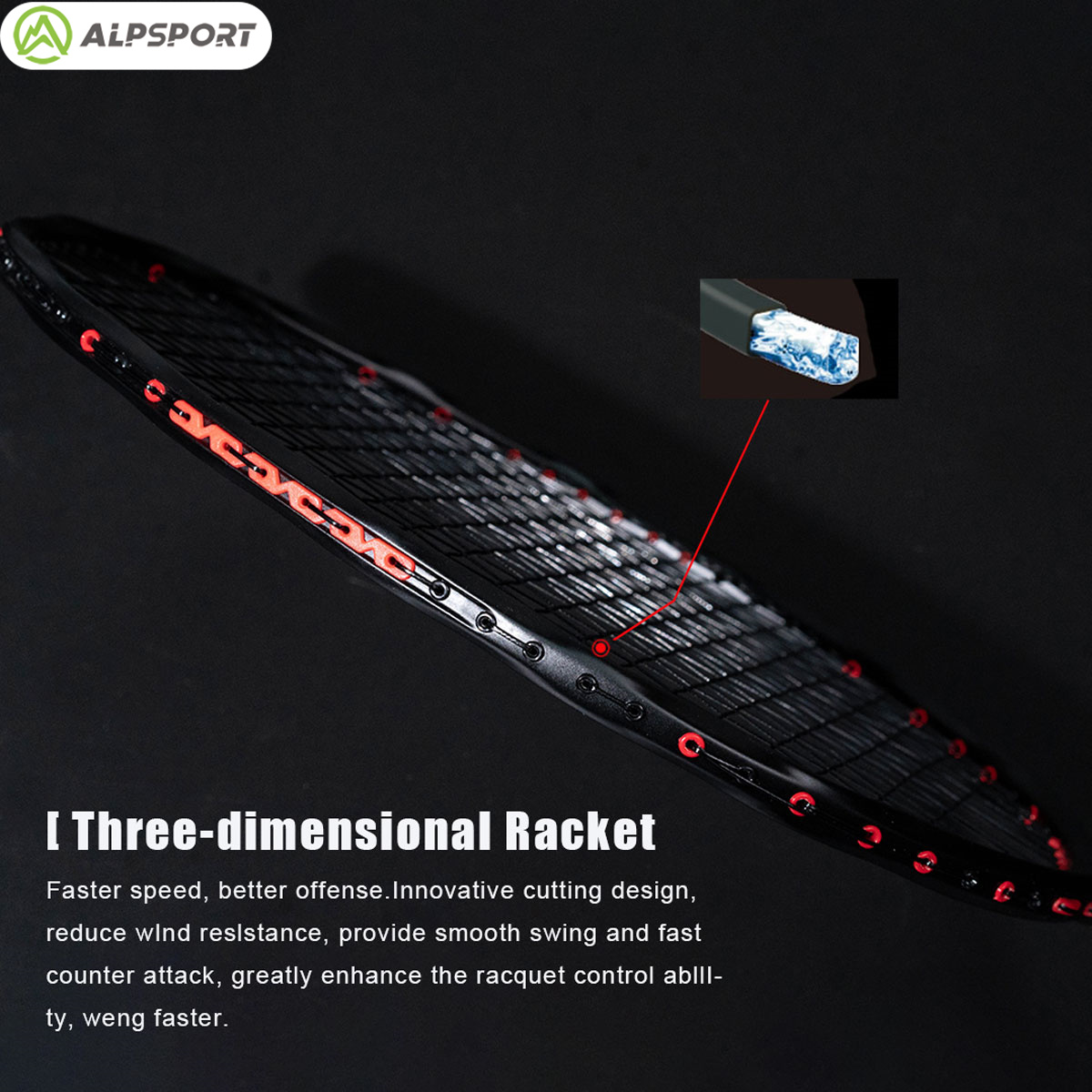Alpsport MH-V5 5U 75g Faliste  – Badminton Bwf recenzja i cena
