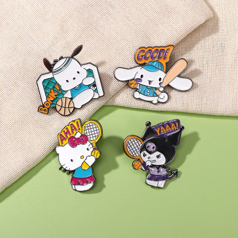 Cartoon Sanrio metalowa plakie – Badminton Icon recenzja i cena
