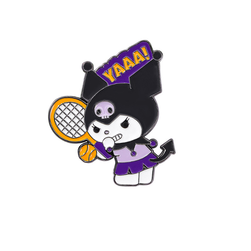 Cartoon Sanrio metalowa plakie – Badminton Icon recenzja i cena